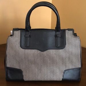 Brand NEW Rebecca Minkoff striped hand bag.